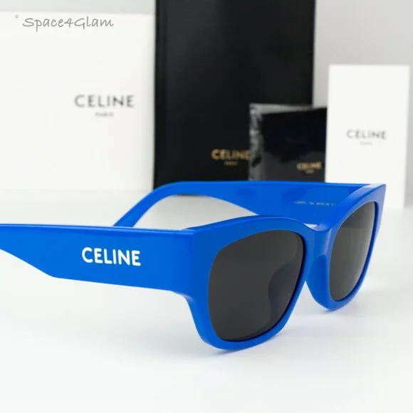 Celine Women Sunglasses Blue Grey Cat Eye CL40197U MONOCHROMS 92A BRAND NEW - Picture 4 of 9